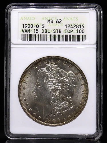 1900-O Morgan Dollar VAM 15 DBL STR ANACS MS62