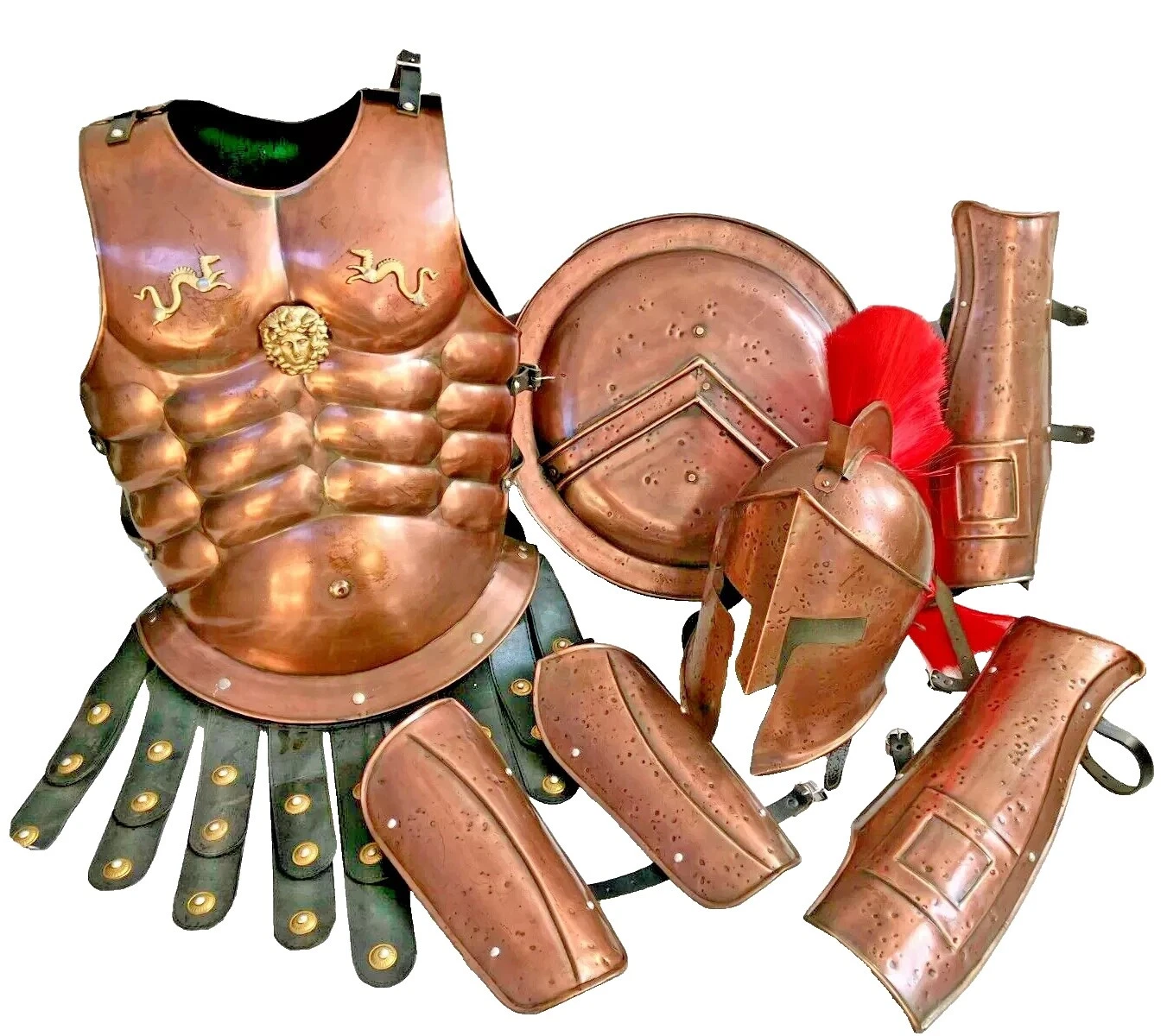 Casco romano escudos de colección