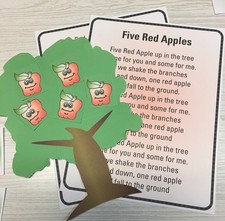 Five Red Apples  - FLANNEL /FELT BOARD STORY ...