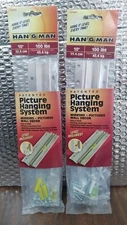 Hillman Bar System 10" 122372 Picture Hanging System Hardware 100 Lb. ~ Lot of 2