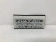 STAMPENDOUS clear alphabet, number 1-9 with 0, and linear design stamp set