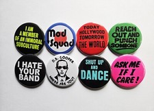 Vintage Reproduction Pinback Buttons Magnets  Bottle Openers. Set 01