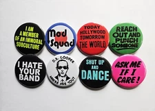 Vintage Reproduction Pinback Buttons Magnets & Bottle Openers. Set 01