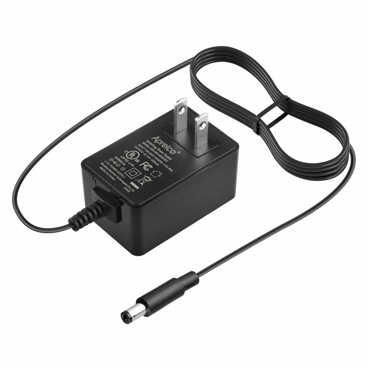 4 Pack 12V 1.5A CCTV Camera AC Adapter Power Supply - UL Listed With 5ft Cable