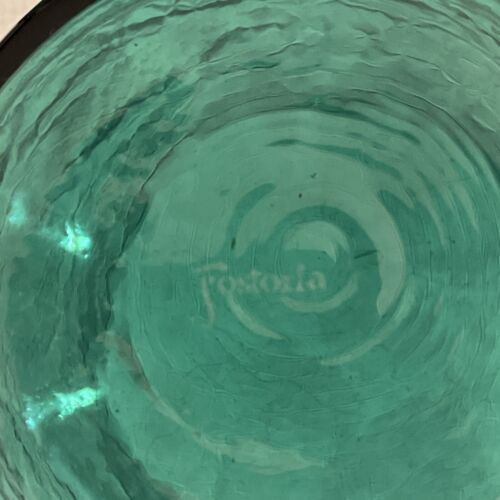 Fostoria Modern Primitives “INCA” Teal Blue Beverage Glasses Set of 6 Mint Rare - Picture 4 of 7