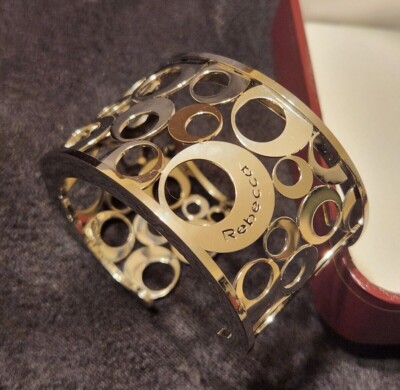  Rebecca Armreif Armband Stahl Kreise der Liebe Made in Italy Armband mit Geschenkbox