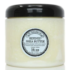RAW REFINED SHEA BUTTER FRESH ORGANIC COLD PRESSED 2 OZ 4 OZ 8 OZ-UP TO 12L 