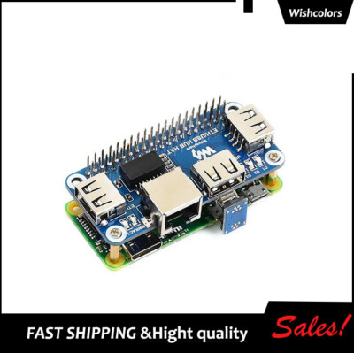Ethernet HAT USB Hub 2.0 w/ RJ45 3 USB Port For Raspberry Pi 4/ Zero W/WH/2B/3B