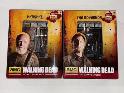 Eaglemoss The Walking Dead Collectors Models Lot (2) The Governor Hershel New