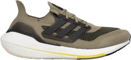 adidas Ultraboost 21 Running Shoes Black Beige Tone Green GX5254 Men Size 9 NWT adias Ultraboost 21 Core Black/Beige Tone/Signal Green for  main image 2