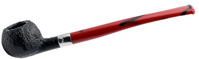 Peterson Dracula Sandblast Finish Small Tomato Short Churchwarden / Reader Pipe