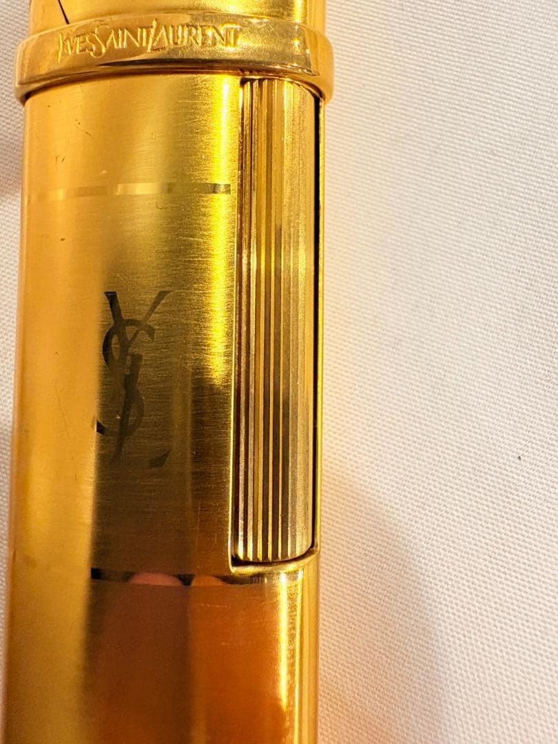 Yves Saint Laurent Gas Lighter Gold Used thumbnail 5