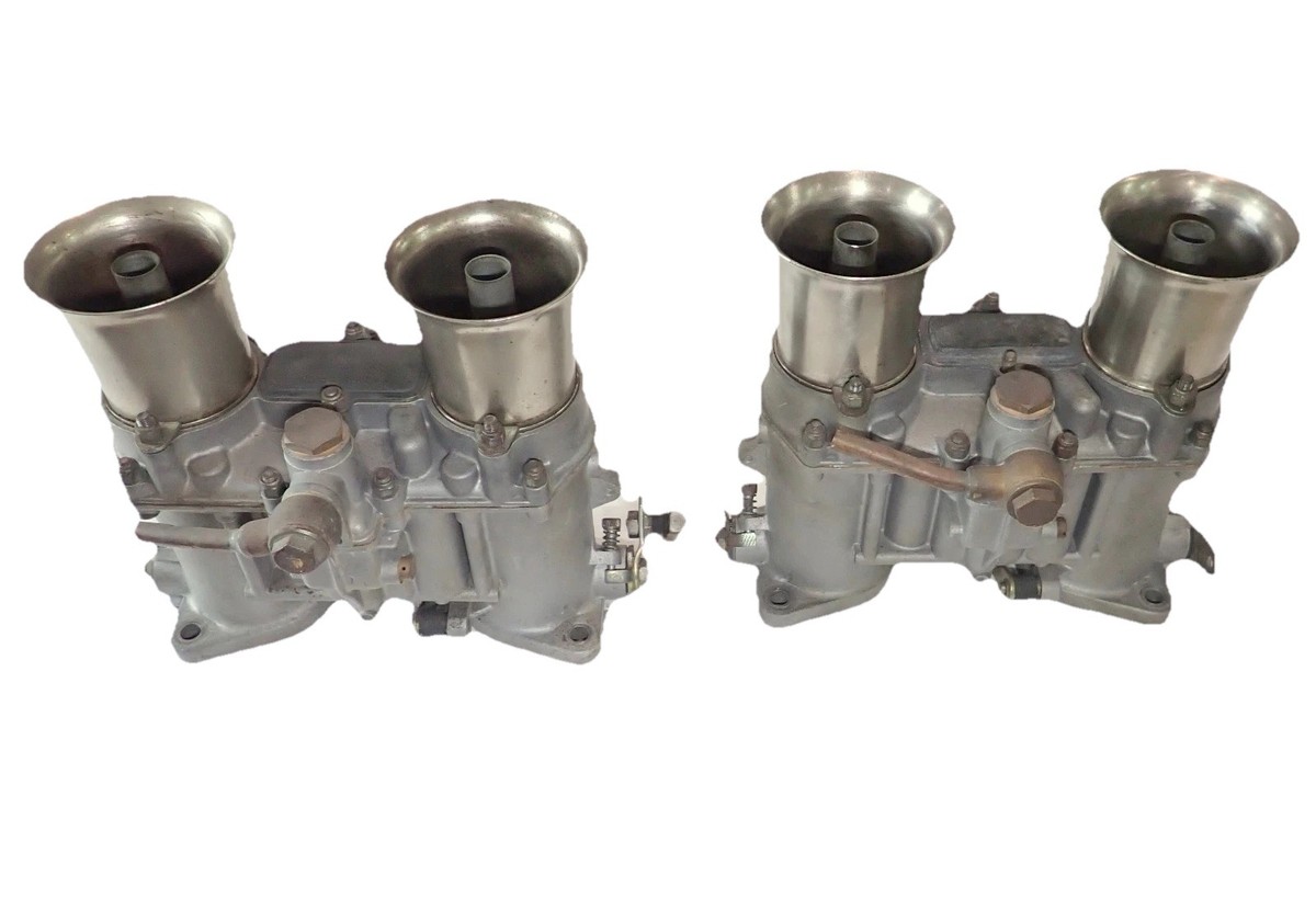Pair of Weber 48 IDA Carburetors Italian Made 1970's Real Deal