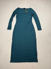 Wild Fable Dress Maxi Teal Modern Fitted - Womens S