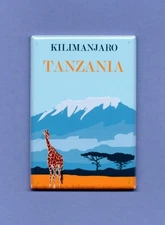 TANZANIA TRAVEL POSTER *2X3 FRIDGE MAGNET* AFRICA SAFARI WILDLIFE SERENGETI WILD