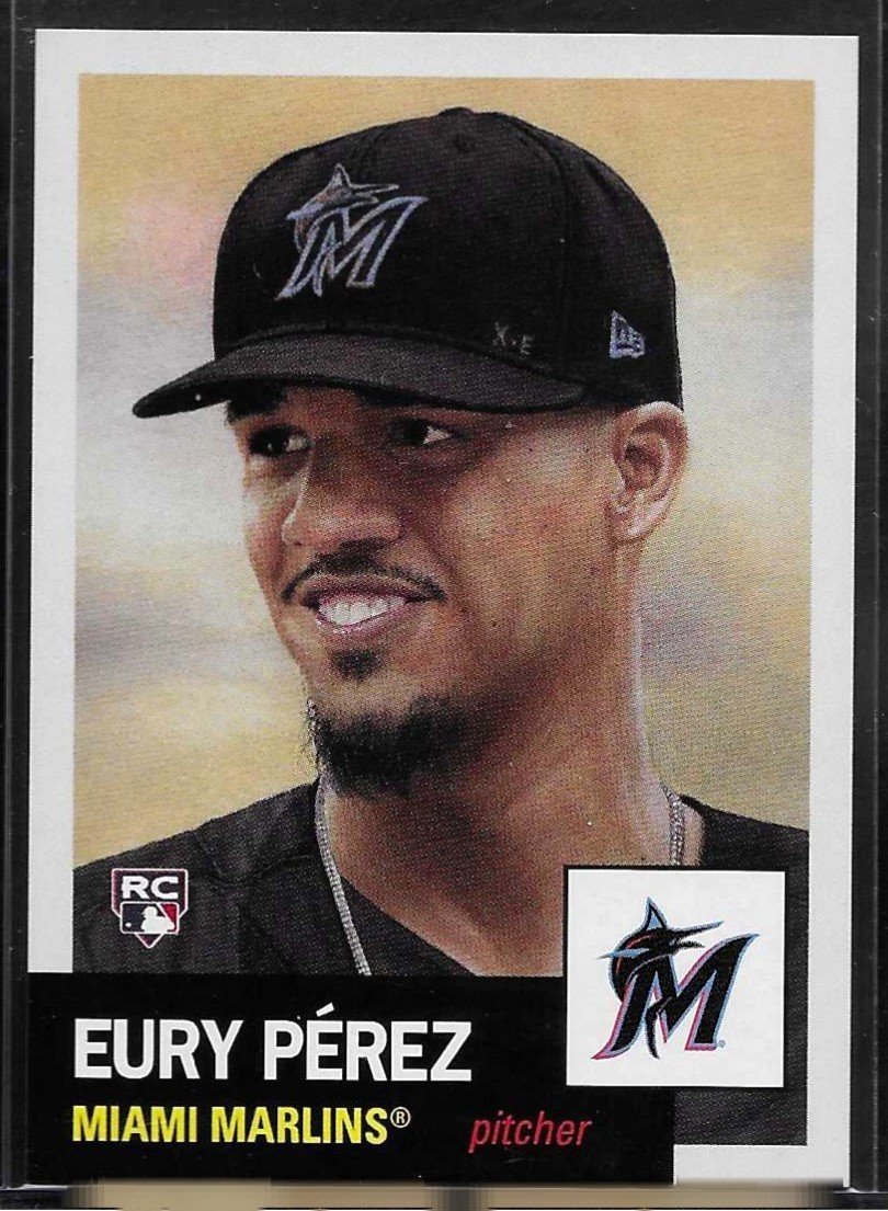 2023 Topps MLB® Living Set® # 684 EURY PEREZ Rookie Miami Marlins 1604 Printed