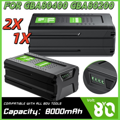 #ad 80V For Greenworks Pro 8.0Ah Lithium ion Battery 80V GBA80250 GBA80600 2601302 $345.99