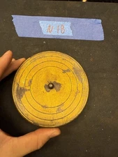 (N18) Antique French Mantle Clock Brass Back Door Rear Bezel Part Japy Marti Era