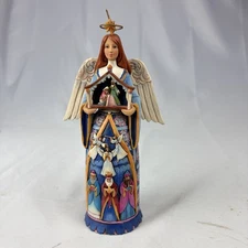 Jim Shore Angel Nativity Scene Figurine 4026437 Blessed Be The Nativity EUC