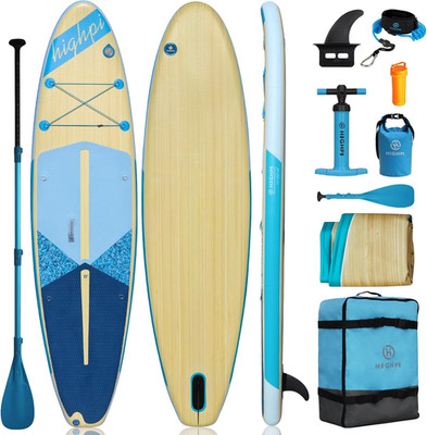 Inflatable Stand up Paddle Board for Youth and Adults   Wide Sup with Premium Ac