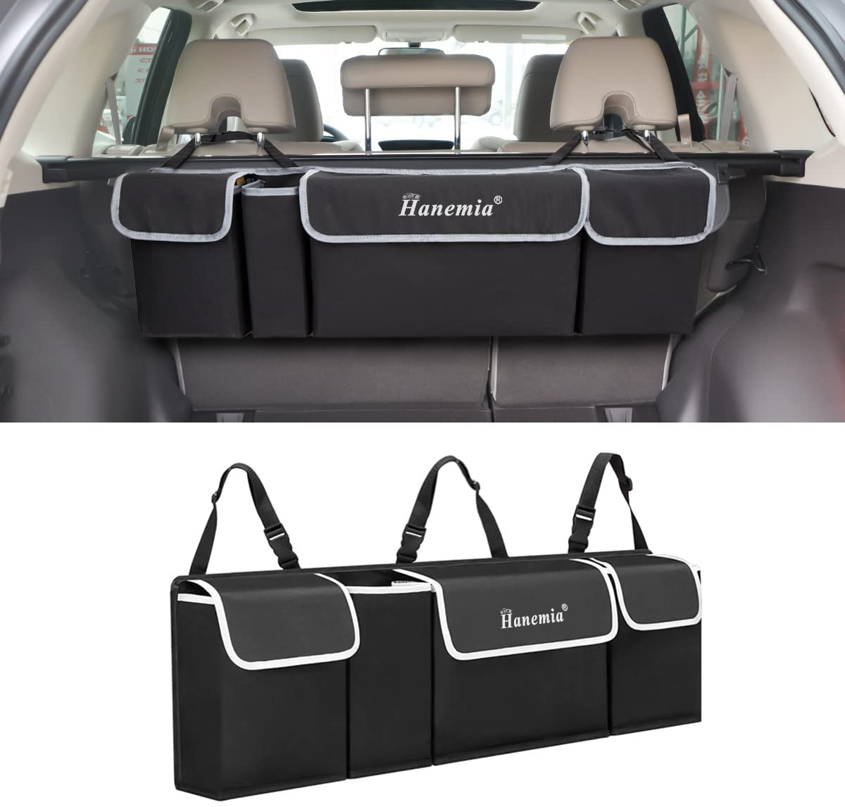 Organizer e Portaoggetti per Bagagliaio Dell'auto, Organizer da Appendere Al Sed - Miniatura 11