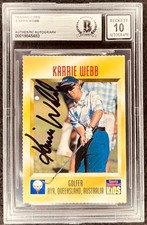 Karrie Webb signed 1996 Sports Illustrated SI for Kids SIK Rookie Card RC BAS 10
