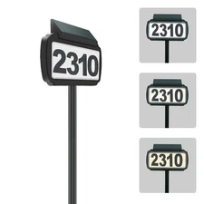 House Number Plate | Waterproof, 3 Light Colors, Outdoor Usettttttttttttttttt...