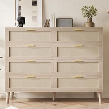 8 Schublade Rattan Dresser Kommoden Schublade Organizer Schlafzimmer Wohnzimmer