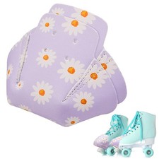 2 Pieces Roller Skate Toe Guards Artificial Leather Toe Guards Protectors for...