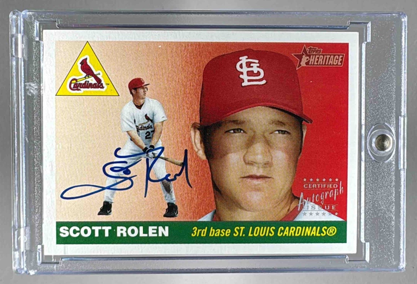 Scott Rolen 2004 Topps Heritage #RO-SR Real One Auto