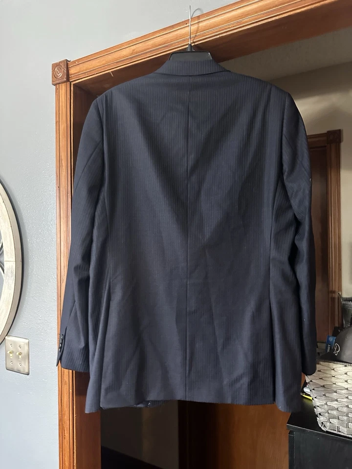 Abrigo Traje Barneys New York Piatelli Por Ing Loro Piana Cuatro Estaciones Lana Para Hombres 42L Foto 2 de 4