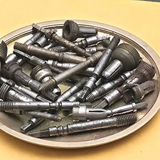 FO6: VINTAGE POCKET WATCH CASE PARTS GROUP MIXED LOT 12 16 18s STEMS SLEEVES