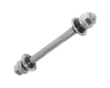 Chrome Bicycle Front Hub Axle 3/8 X 140mm 26T Cruiser Lowrider BMX Wheel.