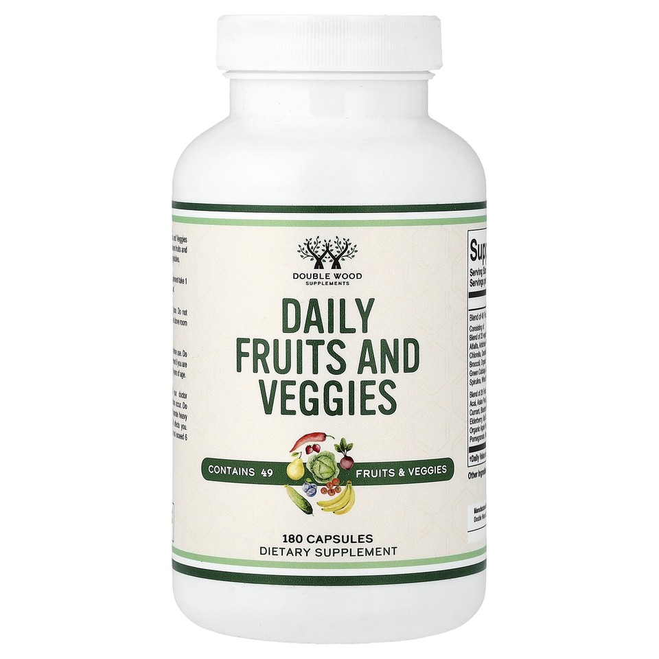 Daily Fruits And Veggies, 180 Capsules