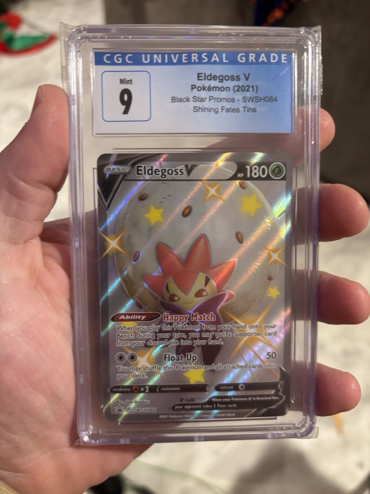Pokemon Eldegoss V SWSH084 CGC 9 Shining Fates promo 84 CGC 9