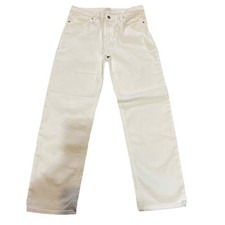 Hudson Nico Mid-Rise Ankle Straight Jeans White Women  s Size 30 USA