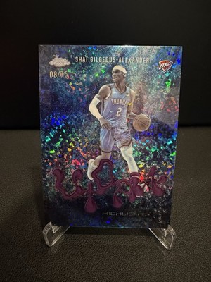 2025 Topps Chrome Cactus Jack SHAI GILGEOUS-ALEXANDER OKC UTOPIA REFRACTOR /75