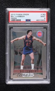 2012-13 Panini Prizm Silver Prizm Bill Laimbeer #183 PSA 9 MINT