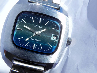 JUTA: The Green Lantern, TV style Automatic Clinton PUW 1561, ZRC Steel Strap