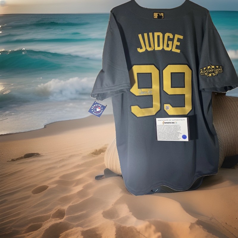 Aaron Judge Autographed 2022 Genuine MLB All Star Jersey & Authenticity Coa