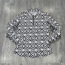 Ibkul Top Women  s Small 1/4 Zip Long Sleeve Pullover Shirt Mock Neck Mesh Golf