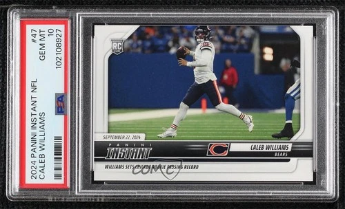 2024 Panini Instant /1567 Caleb Williams #47 PSA 10 GEM MT Rookie RC
