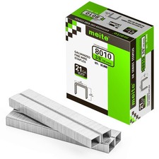 Upholstery Staples 21 Gauge 1/2-Inch Crown 3/8-Inch Length - 10,000 PCS Bulk