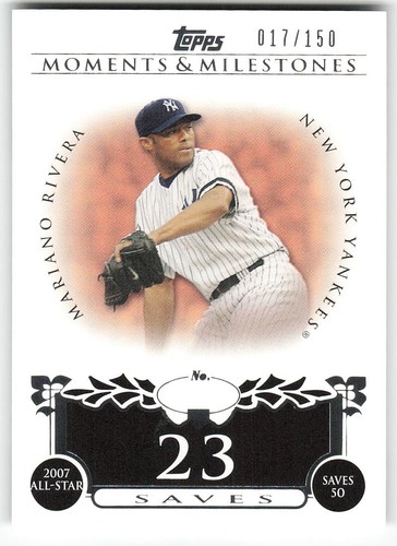 Mariano Rivera #120 2008 Topps Moments & Milestones card