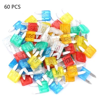 60 Stück Mini Blade Sicherung Satz Auto KFZ Sicherungen Set (Klein) - Bild 1 von 4
