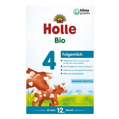 2X Holle COW MILK Organic Baby Formula Stage 4. 600g. Free Shipping