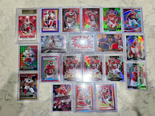 KC CHIEFS 20 CARD LOT, MAHOMES, RC'S, SILVER PRIZM, #'D, VETS, VARIOUS PLAYERS