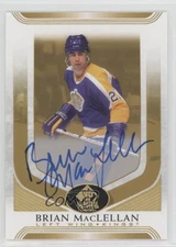 2020-21 SP Signature Edition Legends Gold Spectrum Foil Brian MacLellan Auto 4gd