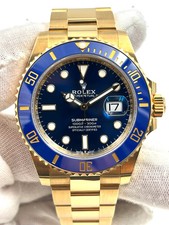 eBay Live- Rolex Submariner Date 41mm Blue Dial Yellow Gold 126618LB B&P