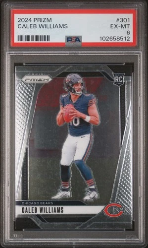 2024 PANINI PRIZM #301 CALEB WILLIAMS PSA 6